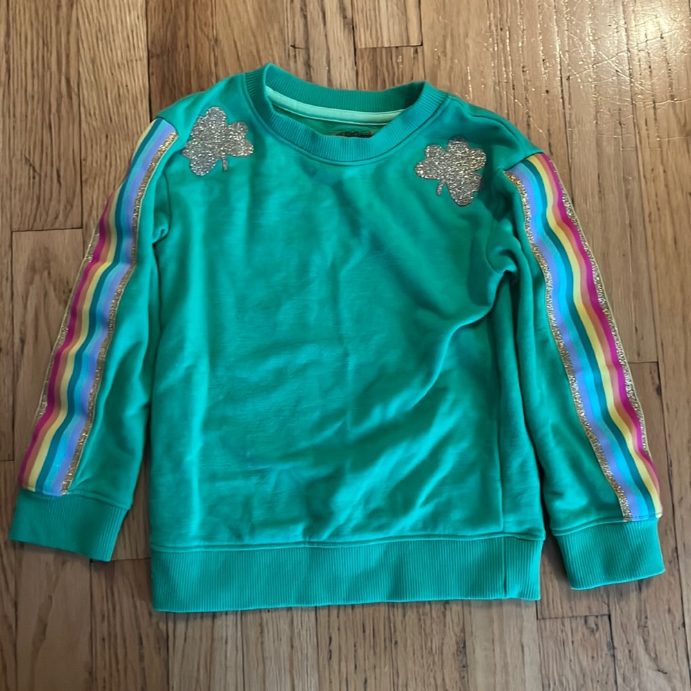 CAT AND JACK ST PATTYS CREW NECK SWEATSHIRT